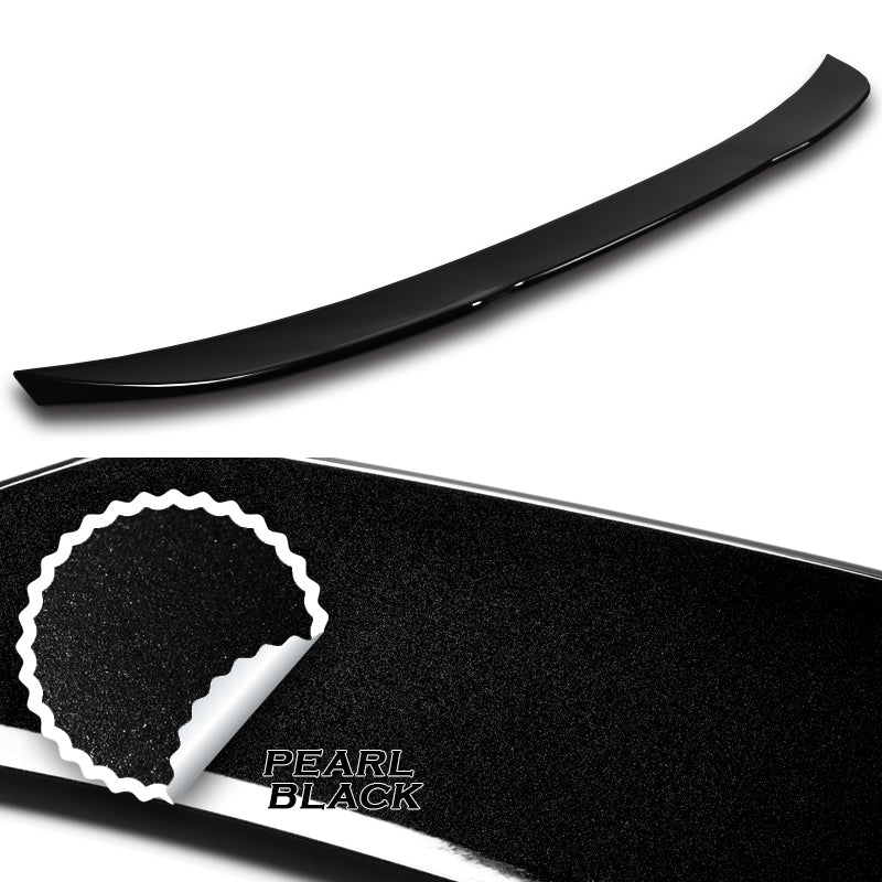 W-Power ABS PSM-Style Rear Trunk Lip Duckbill Spoiler Wing For 2017-2023 BMW 5-Series G30 / G38 -Pearl Black - Image 2