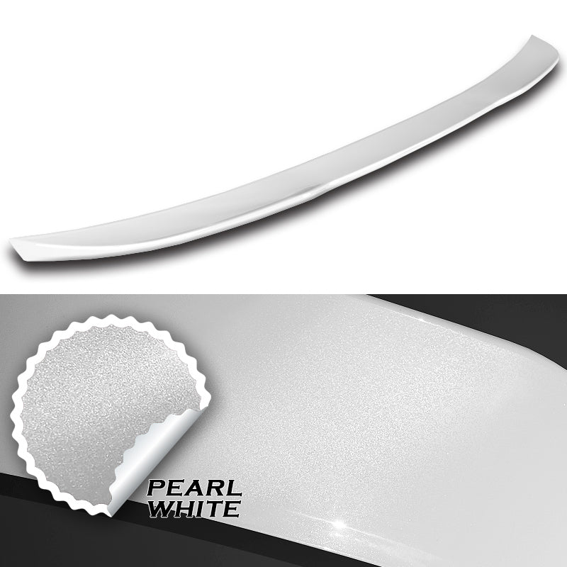 W-Power ABS PSM-Style Rear Trunk Lip Duckbill Spoiler Wing For 2017-2023 BMW 5-Series G30 / G38 -Pearl White - Image 3