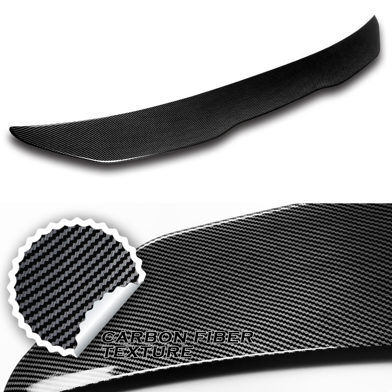 W-Power ABS PSM-Style Rear Trunk Lip Spoiler Wing For 2014-2020 BMW F33 F83 Convertible -Carbon Fiber Look - Image 2