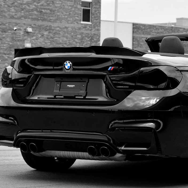 W-Power ABS PSM-Style Rear Trunk Lip Spoiler Wing For 2014-2020 BMW F33 F83 Convertible -Pearl Black - Image 5