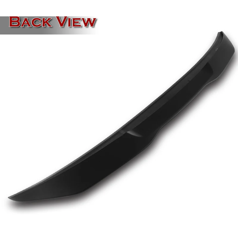 W-Power ABS PSM-Style Rear Trunk Lip Spoiler Wing For 2014-2020 BMW F33 F83 Convertible -Unpainted Matte Black - Image 3