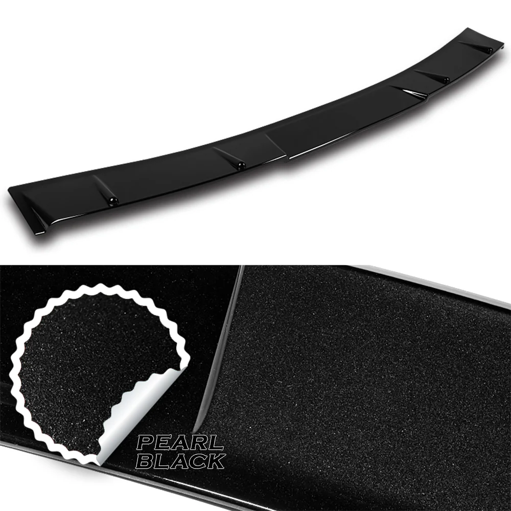 W-Power ABS Rear Widow Roof Visor Wing Spoiler For 2023- 2025 Honda Accord Sedan -Pearl Black - Image 2