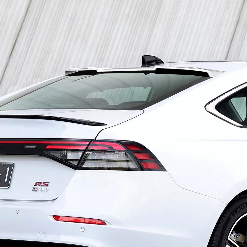 W-Power ABS Rear Widow Roof Visor Wing Spoiler For 2023- 2025 Honda Accord Sedan -Pearl White - Image 5