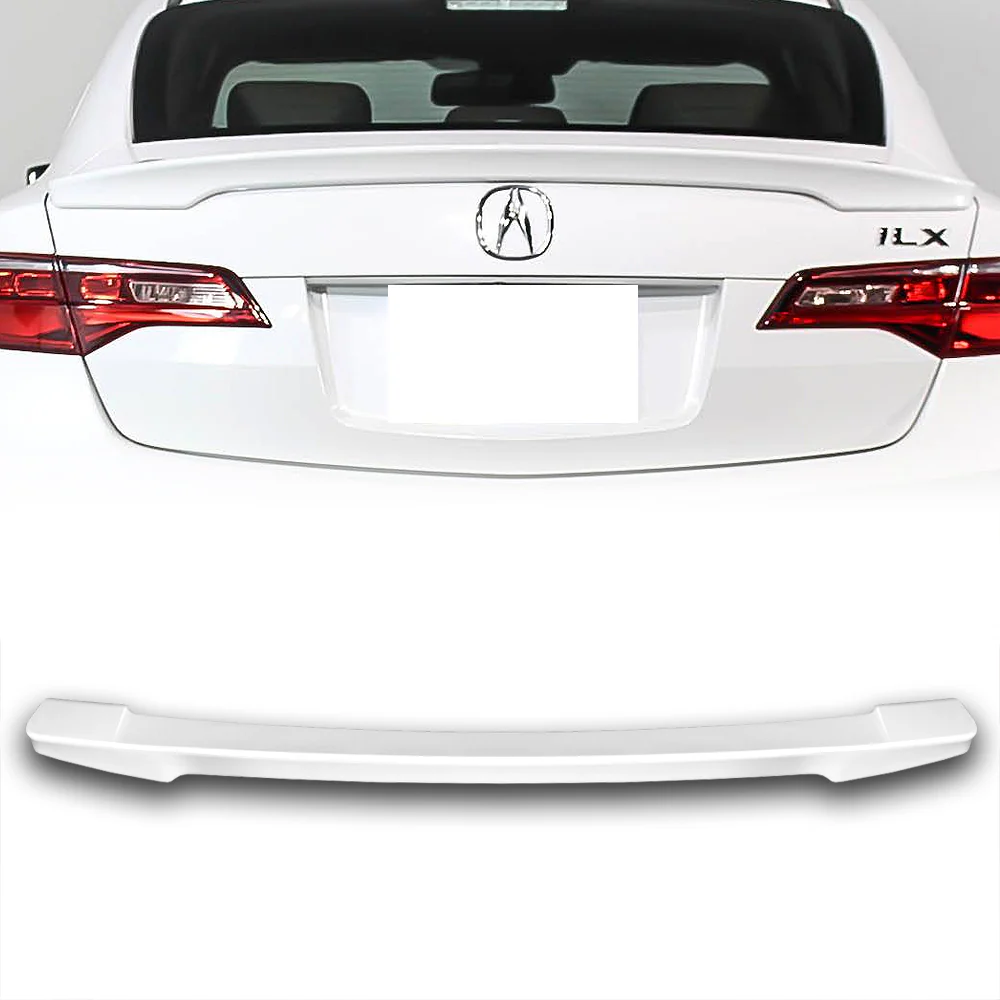 W-Power ABS STP-Style Rear Trunk Lip Duckbill Spoiler Wing For 2013-2018 Acura ILX -Pearl White - Image 5
