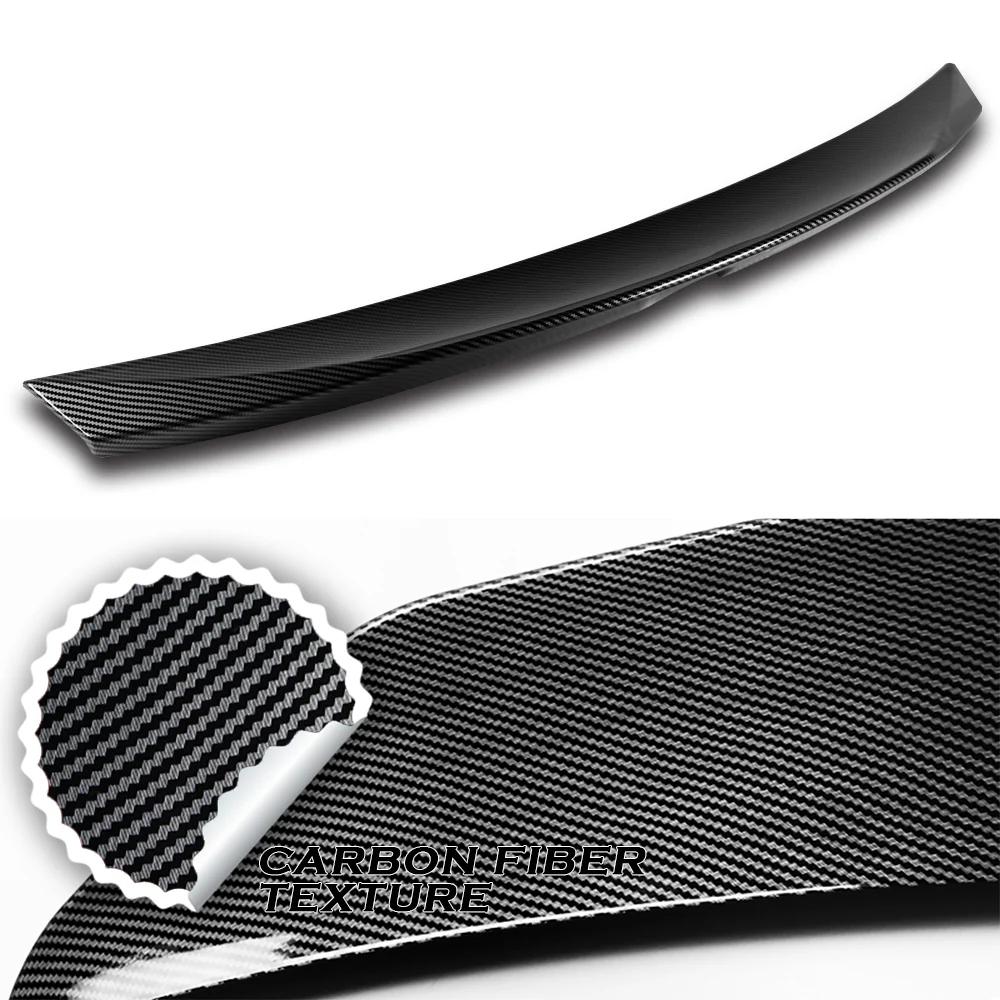 W-Power ABS STP-Style Rear Trunk Lip Duckbill Spoiler Wing For 2016-2024 Mazda Miata MX-5 -Carbon Fiber Look - Image 2