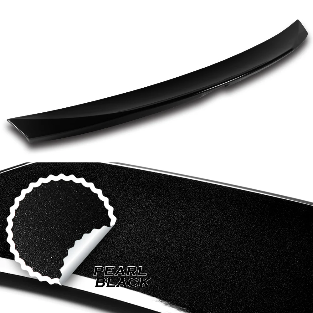 W-Power ABS STP-Style Rear Trunk Lip Duckbill Spoiler Wing For 2016-2024 Mazda Miata MX-5 -Pearl Black - Image 2