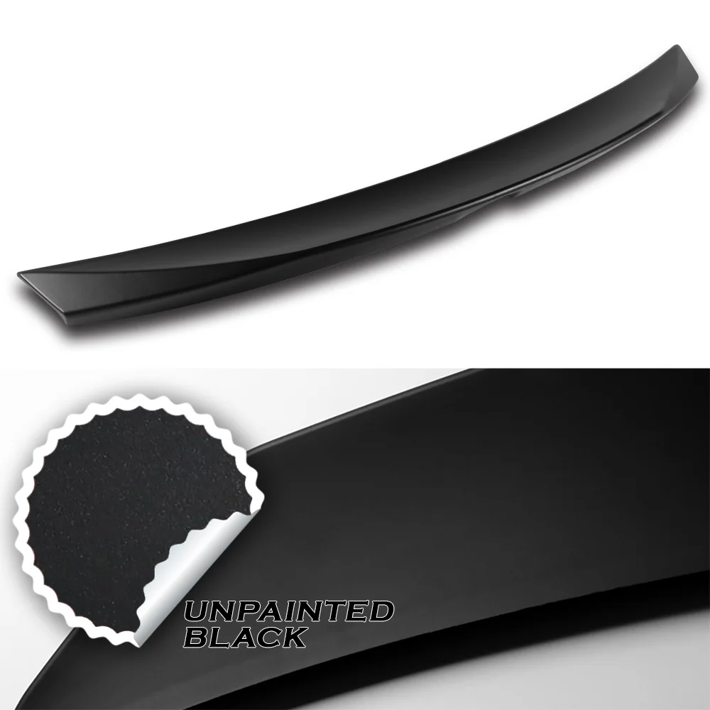 W-Power ABS STP-Style Rear Trunk Lip Duckbill Spoiler Wing For 2016-2024 Mazda Miata MX-5 -Unpainted Matte Black - Image 3