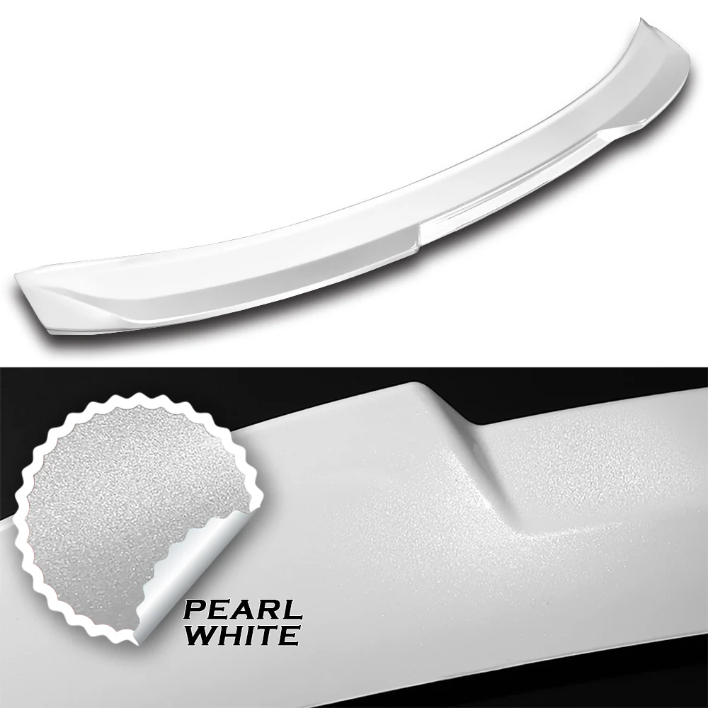 W-Power ABS STP-Style Rear Trunk Lip Duckbill Spoiler Wing For 2022 - 2026 Honda Civic 4-DR/Sedan -Pearl White - Image 2