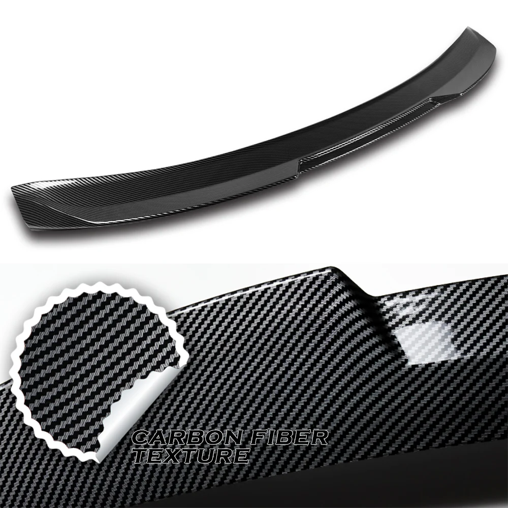 W-Power ABS STP-Style Rear Trunk Lip Duckbill Spoiler Wing For 2023 - 2026 Honda Accord 4-DR/Sedan -Carbon Fiber Look - Image 2