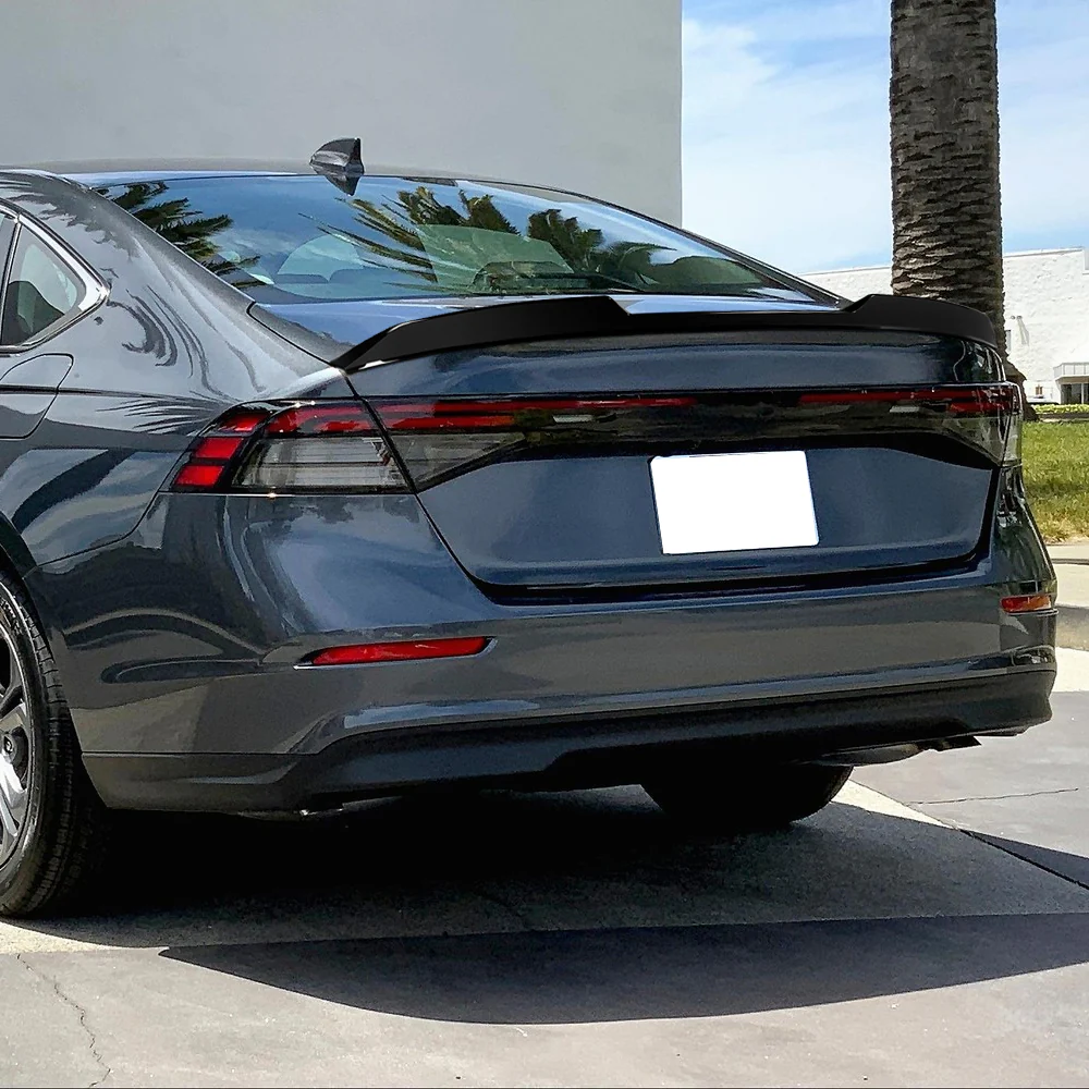 W-Power ABS STP-Style Rear Trunk Lip Duckbill Spoiler Wing For 2023 - 2026 Honda Accord 4-DR/Sedan -Pearl Black - Image 6