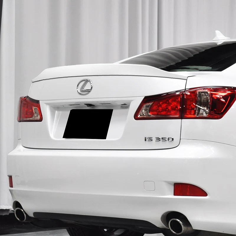 W-Power ABS STP-Style Rear Trunk Lip Spoiler Wing For 2006-2013 Lexus IS250 IS350 ISF -Pearl White - Image 6