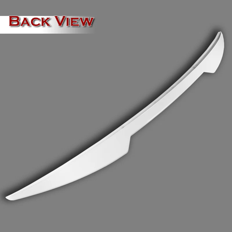 W-Power ABS V-Style Duckbill Rear Trunk Lip Spoiler Wing For 2018-2023 Kia Stinger -Pearl White - Image 4