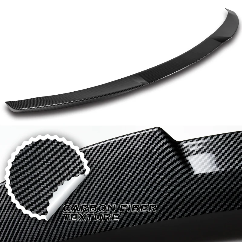 W-Power ABS V-Style Rear Trunk Lip Duckbill Spoiler Wing For 2015-2020 Acura TLX -Carbon Fiber Look - Image 2