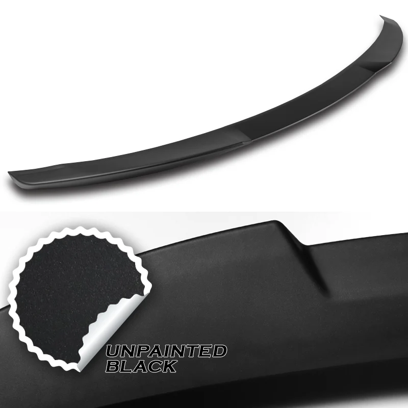 W-Power ABS V-Style Rear Trunk Lip Duckbill Spoiler Wing For 2015-2020 Acura TLX -Unpainted Matted Black - Image 2