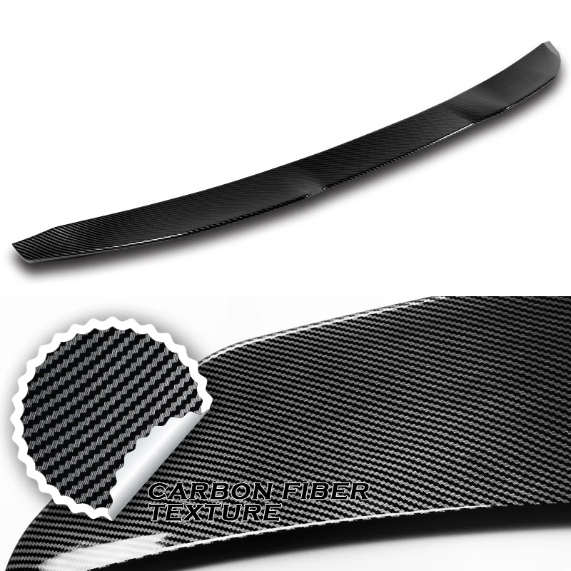 W-Power ABS V-Style Rear Trunk Lip Duckbill Spoiler Wing For 2016-2023 Nissan Maxima -Carbon Fiber Look - Image 2