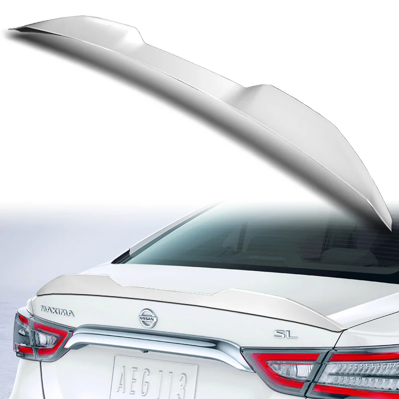 W-Power ABS V-Style Rear Trunk Lip Duckbill Spoiler Wing For 2016-2023 Nissan Maxima -Pearl White - Image 5