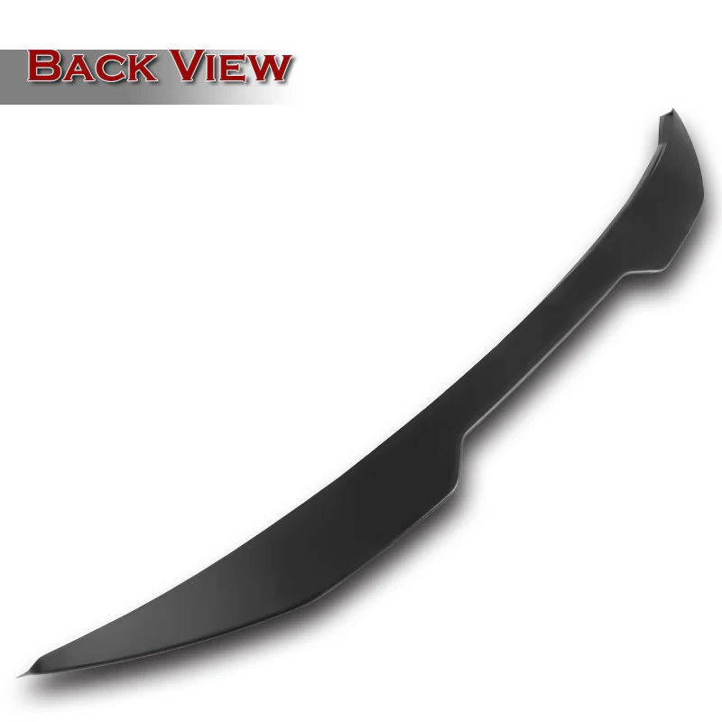 W-Power ABS V-Style Rear Trunk Lip Duckbill Spoiler Wing For 2016-2023 Nissan Maxima -Unpainted Matte Black - Image 4