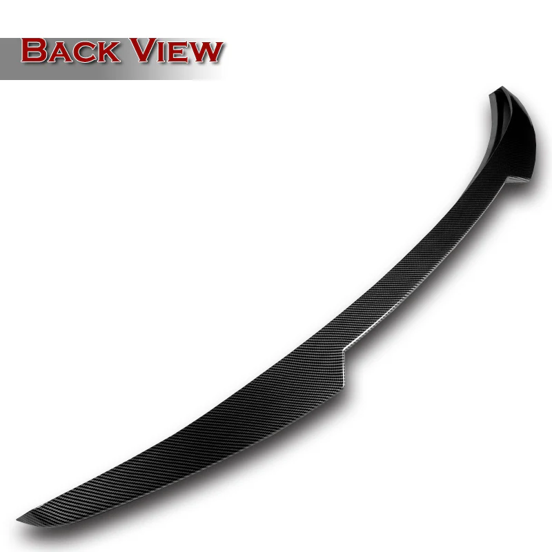 W-Power ABS V-Style Rear Trunk Lip Duckbill Spoiler Wing For 2017-2023 Alfa Romeo Giulia -Carbon Fiber Look - Image 2