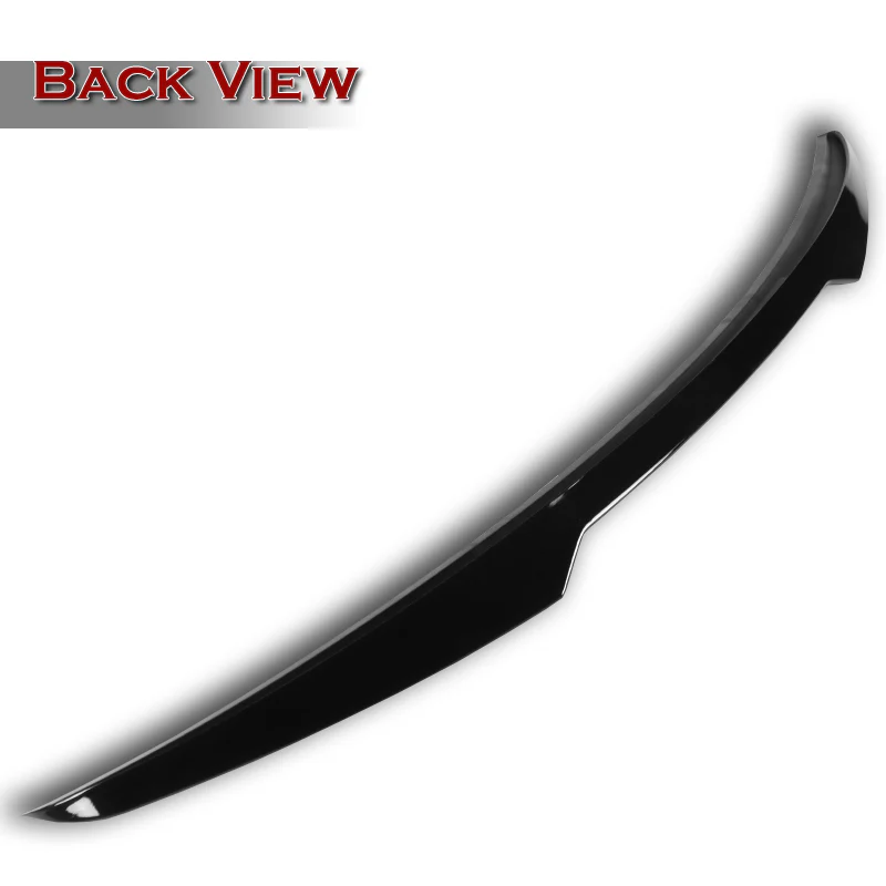 W-Power ABS V-Style Rear Trunk Lip Duckbill Spoiler Wing For 2020-2024 Nissan Sentra -Pearl Black - Image 2