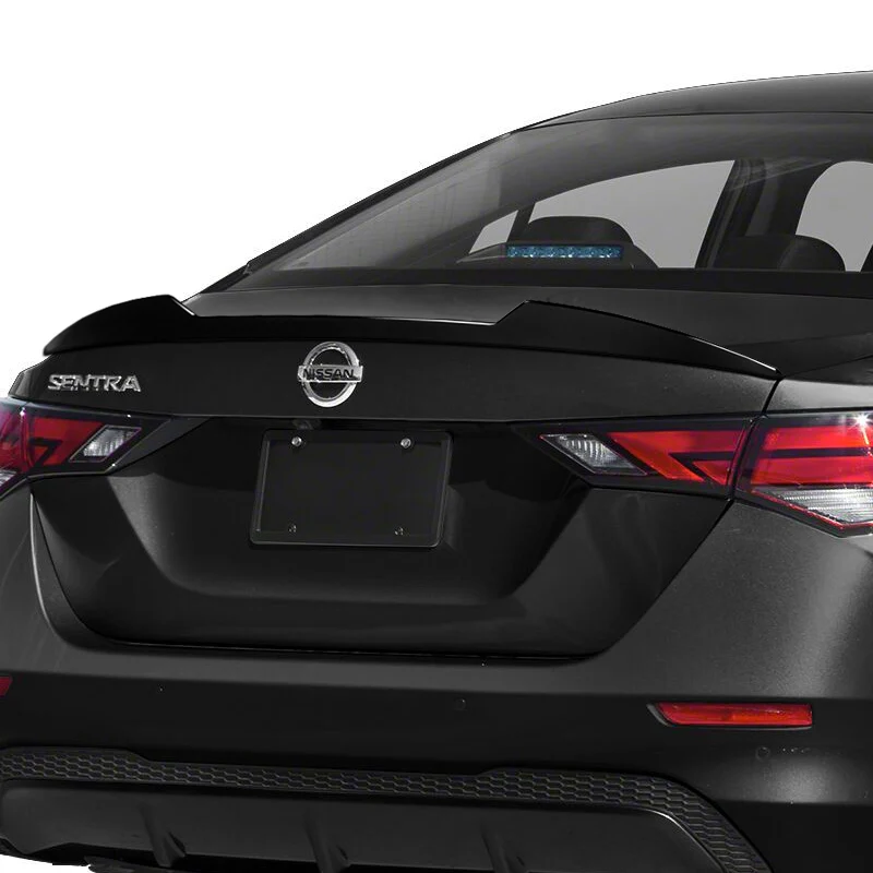W-Power ABS V-Style Rear Trunk Lip Duckbill Spoiler Wing For 2020-2024 Nissan Sentra -Pearl Black - Image 7