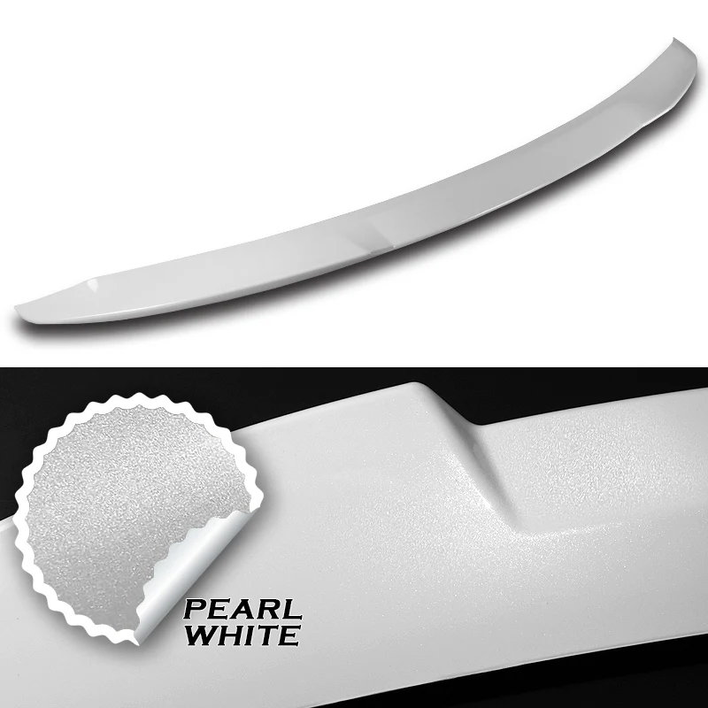 W-Power ABS V-Style Rear Trunk Lip Duckbill Spoiler Wing For 2020-2024 Nissan Sentra -Pearl White - Image 3
