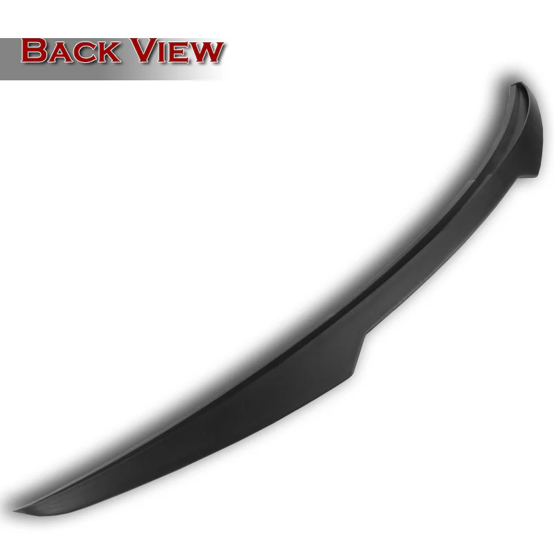 W-Power ABS V-Style Rear Trunk Lip Duckbill Spoiler Wing For 2020-2024 Nissan Sentra -Unpainted Matte Black - Image 2