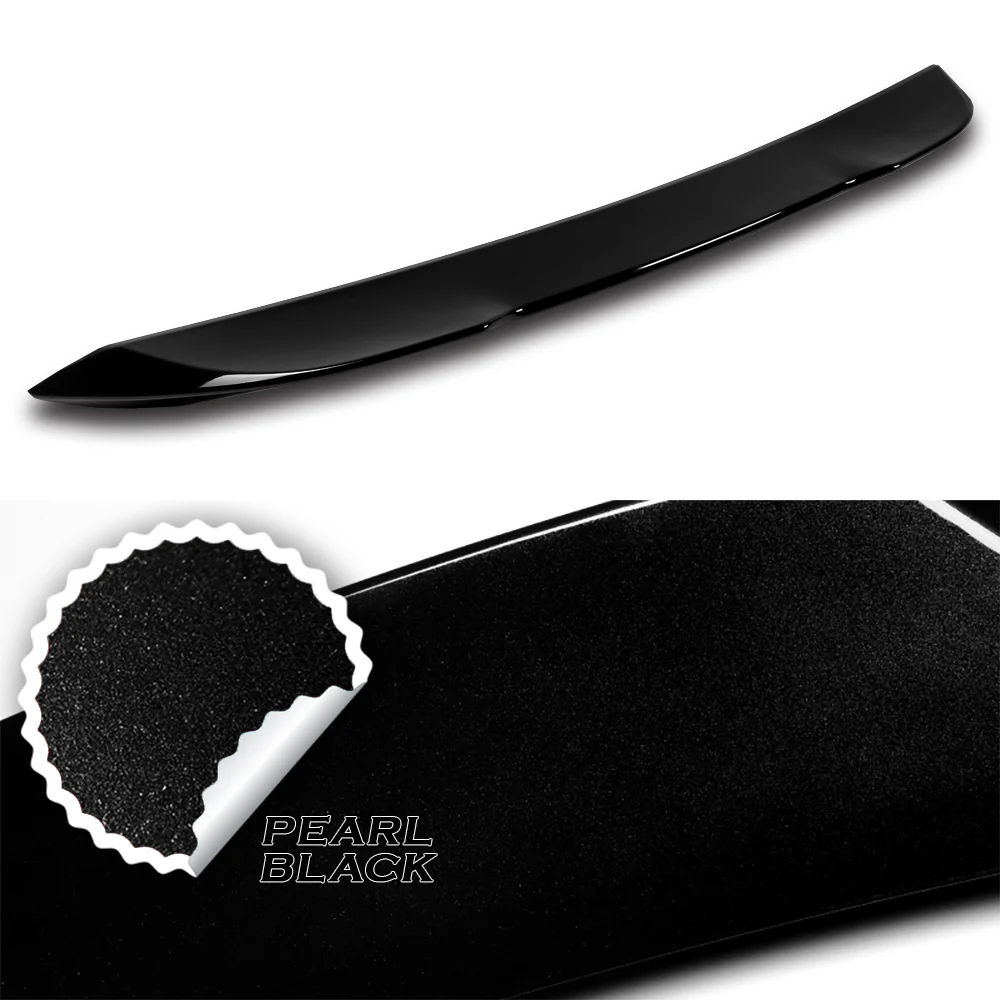 W-Power ABS V-Style Rear Trunk Lip Duckbill Spoiler Wing For 2022 - 2025 Subaru WRX STi -Pearl Black - Image 2