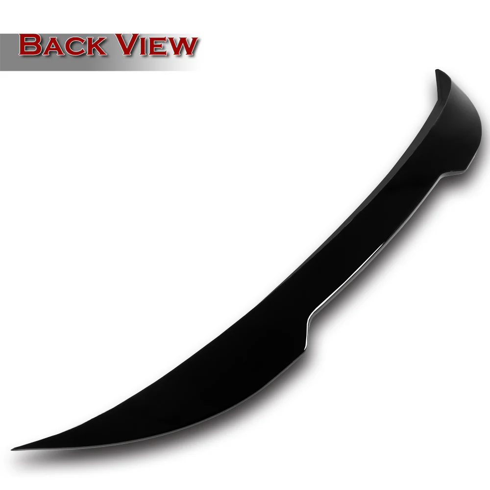 W-Power ABS V-Style Rear Trunk Lip Duckbill Spoiler Wing For 2022 - 2025 Subaru WRX STi -Pearl Black - Image 4