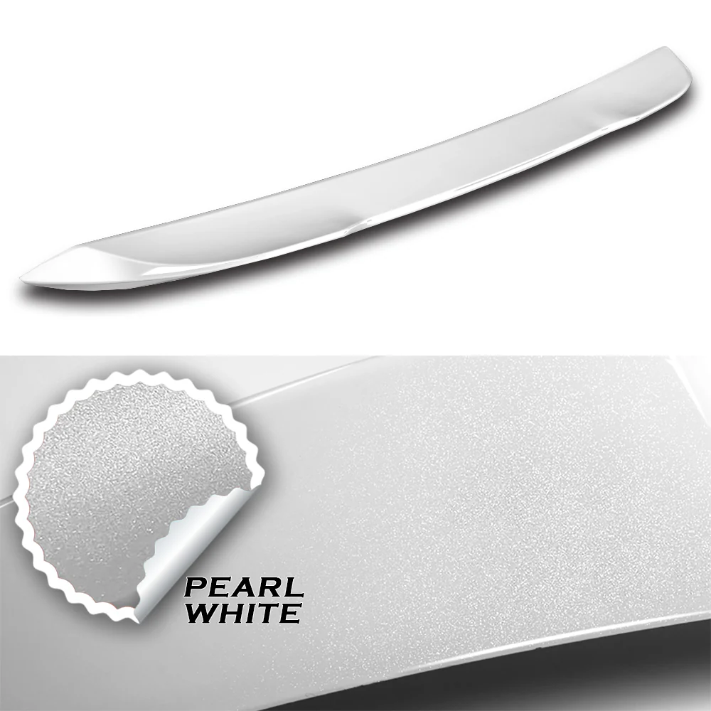 W-Power ABS V-Style Rear Trunk Lip Duckbill Spoiler Wing For 2022 - 2025 Subaru WRX STi -Pearl White - Image 2