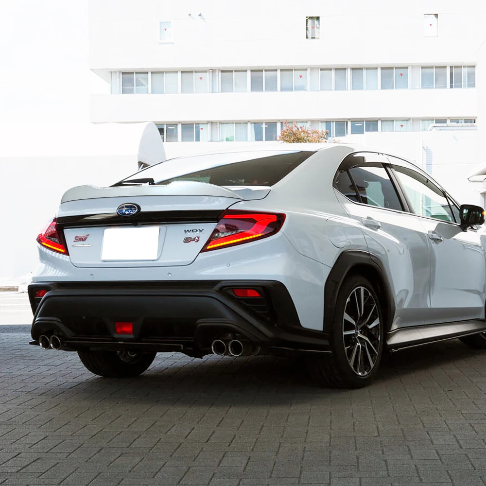 W-Power ABS V-Style Rear Trunk Lip Duckbill Spoiler Wing For 2022 - 2025 Subaru WRX STi -Pearl White - Image 5