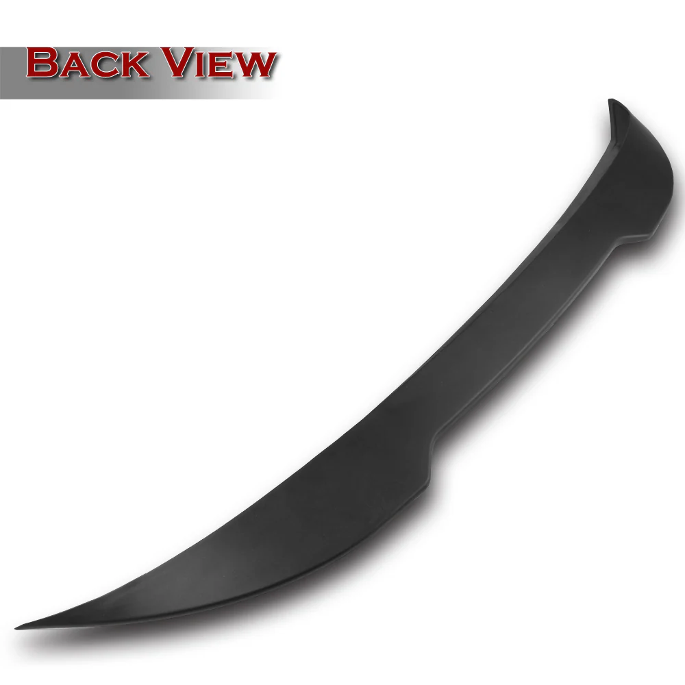 W-Power ABS V-Style Rear Trunk Lip Duckbill Spoiler Wing For 2022 - 2025 Subaru WRX STi -Unpainted Black - Image 4