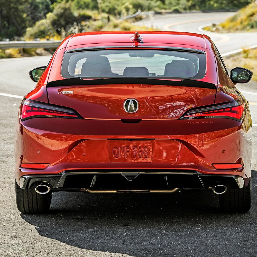W-Power ABS V-Style Rear Trunk Lip Duckbill Spoiler Wing For 2023 - 2026 Acura Integra -Pearl Black - Image 7