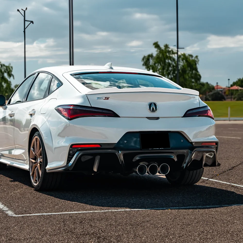 W-Power ABS V-Style Rear Trunk Lip Duckbill Spoiler Wing For 2023 - 2026 Acura Integra -Pearl White - Image 6