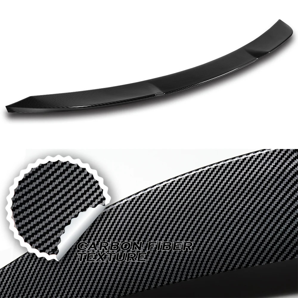 W-Power ABS V-Style Rear Trunk Lip Duckbill Spoiler Wing For 2025 - 2027 Toyota Camry -Carbon Fiber Look - Image 2