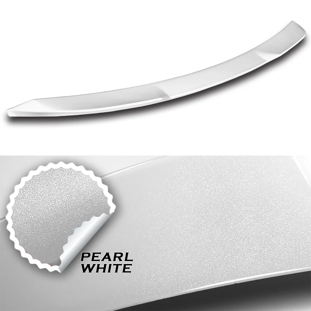 W-Power ABS V-Style Rear Trunk Lip Duckbill Spoiler Wing For 2025 - 2027 Toyota Camry -Pearl White - Image 2