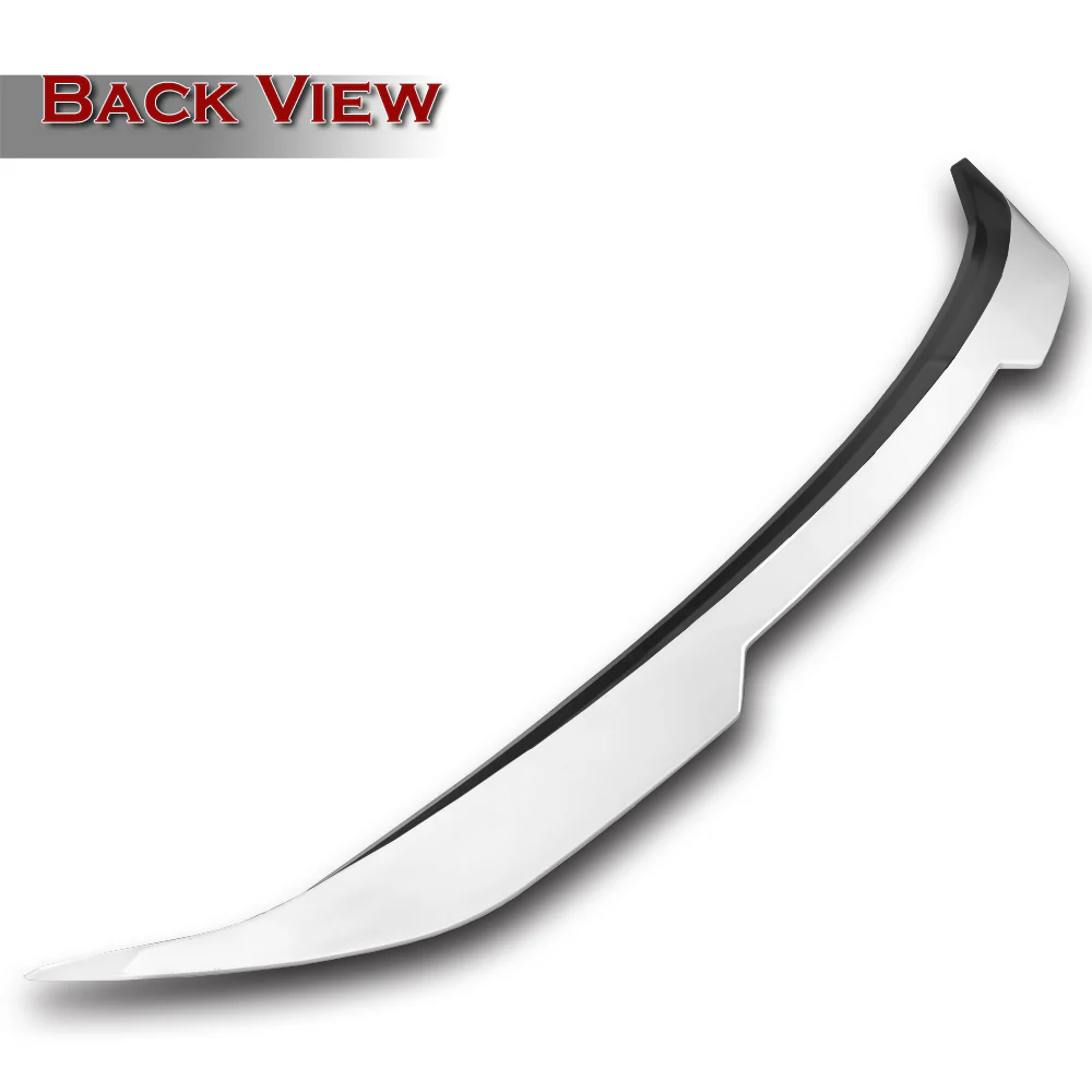 W-Power ABS V-Style Rear Trunk Lip Duckbill Spoiler Wing For 2025 - 2027 Toyota Camry -Pearl White - Image 4