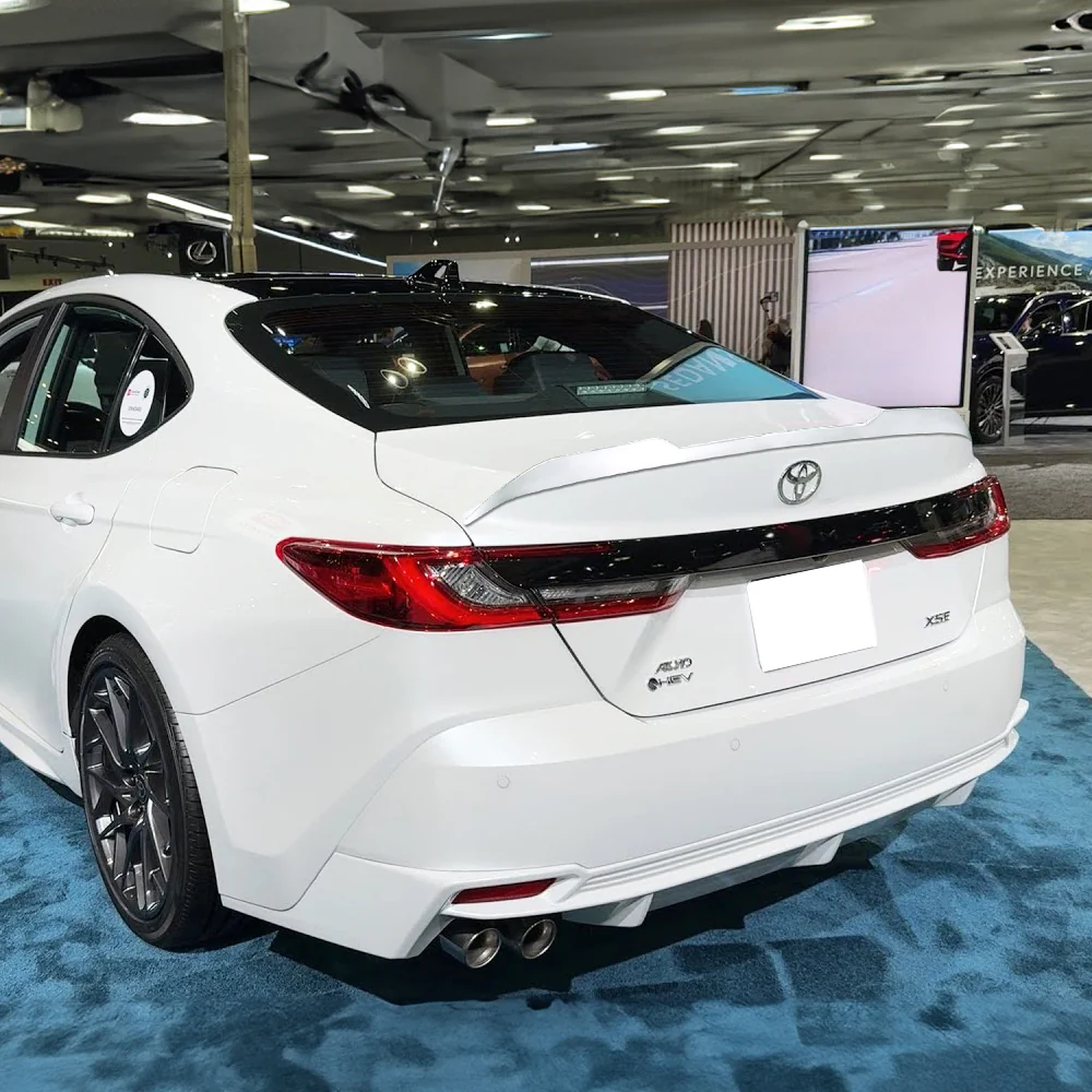 W-Power ABS V-Style Rear Trunk Lip Duckbill Spoiler Wing For 2025 - 2027 Toyota Camry -Pearl White - Image 7