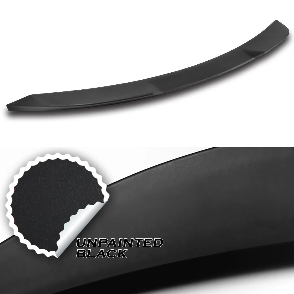 W-Power ABS V-Style Rear Trunk Lip Duckbill Spoiler Wing For 2025 - 2027 Toyota Camry -Unpainted Black - Image 2