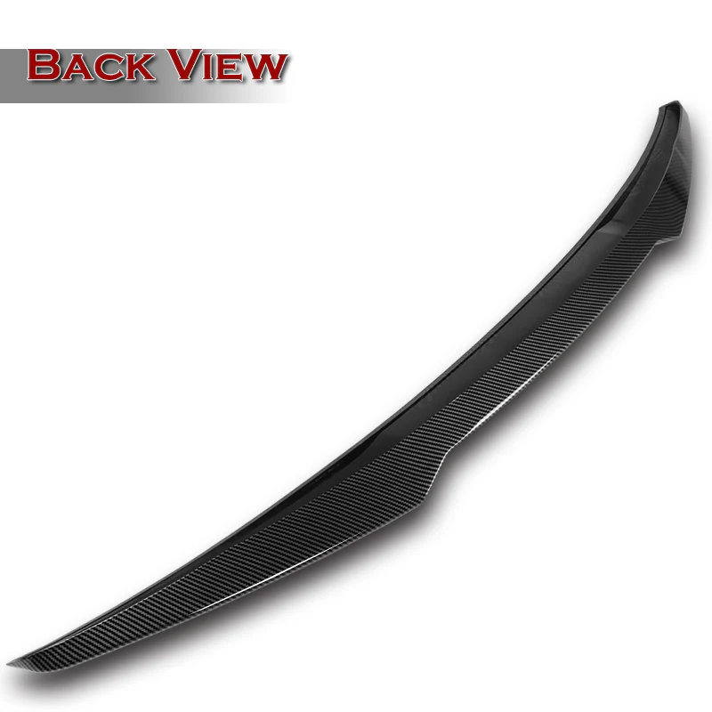 W-Power ABS V-Style Rear Trunk Lip Spoiler Wing For 2007-2015 Infiniti G25 / G35 / G37 Sedan 4DR -Carbon Fiber Look - Image 2