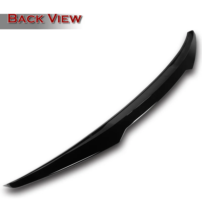 W-Power ABS V-Style Rear Trunk Lip Spoiler Wing For 2007-2015 Infiniti G25 / G35 / G37 Sedan 4DR -Pearl Black - Image 2