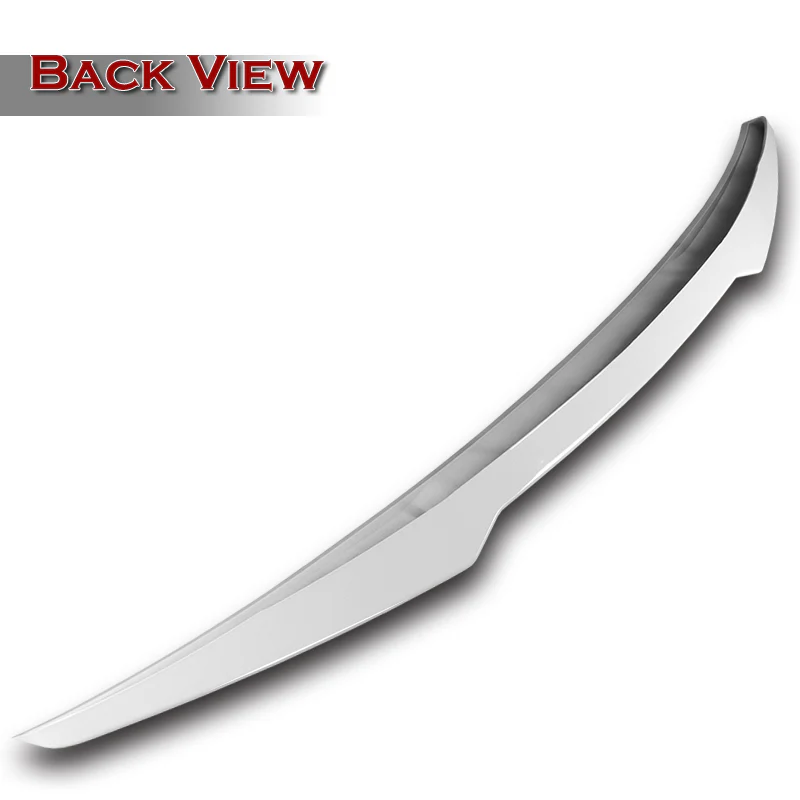 W-Power ABS V-Style Rear Trunk Lip Spoiler Wing For 2007-2015 Infiniti G25 / G35 / G37 Sedan 4DR -Pearl White - Image 2