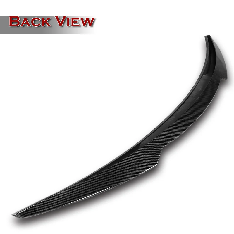 W-Power ABS V-Style Rear Trunk Lip Spoiler Wing For 2008-2013 Infiniti G37 Coupe 2-Door -Carbon Fiber Look - Image 2
