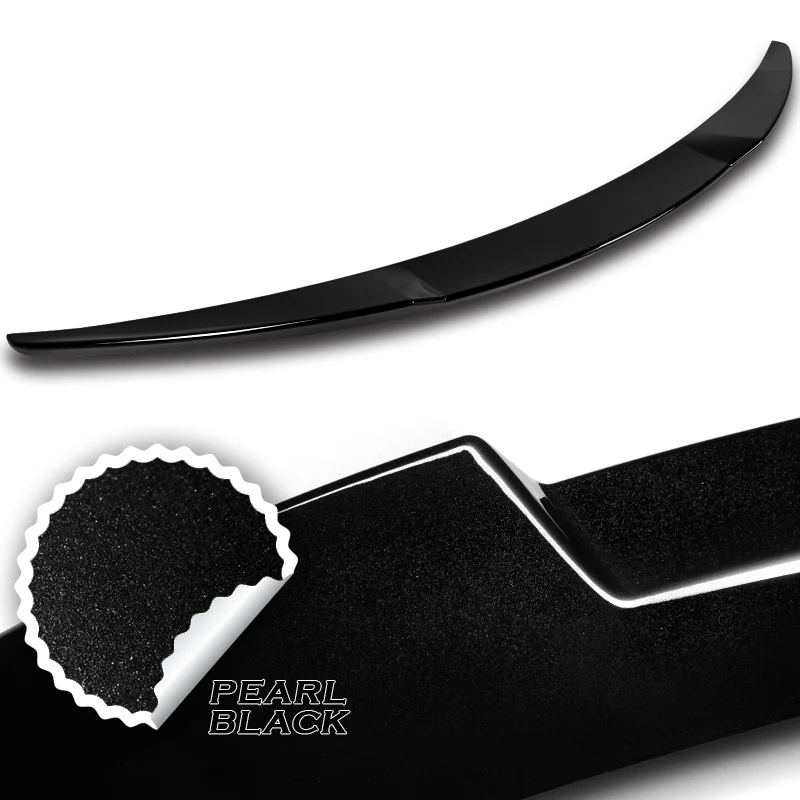 W-Power ABS V-Style Rear Trunk Lip Spoiler Wing For 2008-2013 Infiniti G37 Coupe 2-Door -Pearl Black - Image 3