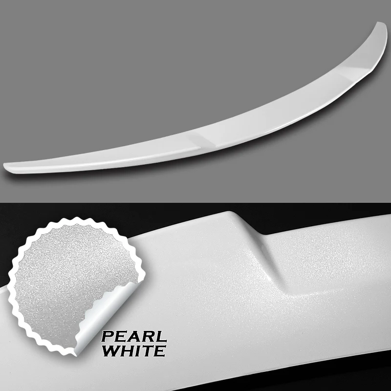 W-Power ABS V-Style Rear Trunk Lip Spoiler Wing For 2008-2013 Infiniti G37 Coupe 2-Door -Pearl White - Image 3