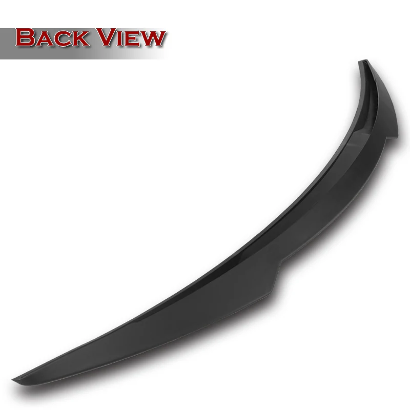 W-Power ABS V-Style Rear Trunk Lip Spoiler Wing For 2008-2013 Infiniti G37 Coupe 2-Door -Unpainted Matte Black - Image 2