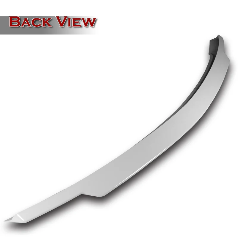 W-Power ABS V-Style Rear Trunk Lip Spoiler Wing For 2008-2014 Mercedes-Benz C-Class W204 -Pearl White - Image 2