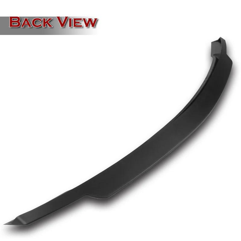 W-Power ABS V-Style Rear Trunk Lip Spoiler Wing For 2008-2014 Mercedes-Benz C-Class W204 -Unpainted Matte Black - Image 2