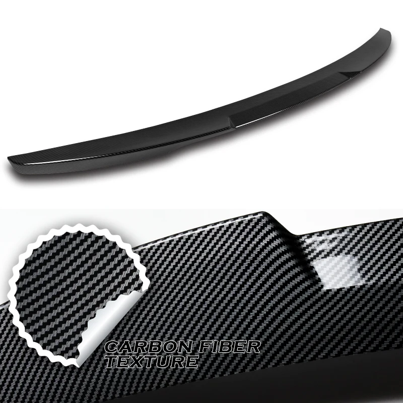 W-Power ABS V-Style Rear Trunk Lip Spoiler Wing For 2011-2013 Kia Optima -Carbon Fiber Look - Image 3
