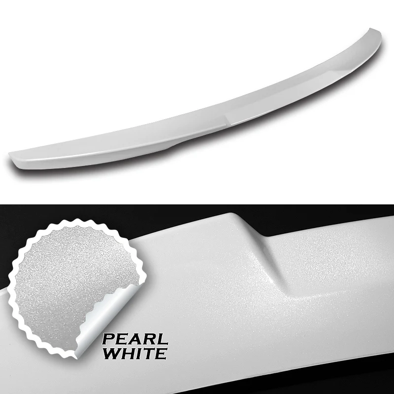 W-Power ABS V-Style Rear Trunk Lip Spoiler Wing For 2011-2013 Kia Optima -Pearl White - Image 3