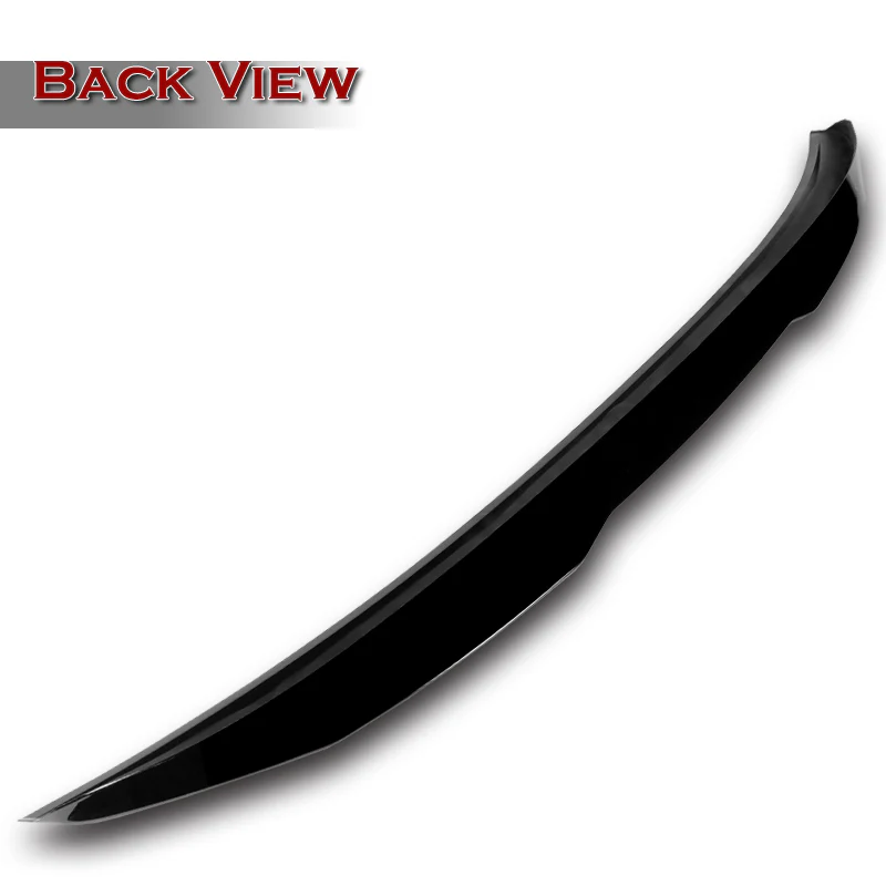 W-Power ABS V-Style Rear Trunk Lip Spoiler Wing For 2011-2014 Hyundai Sonata -Pearl Black - Image 2